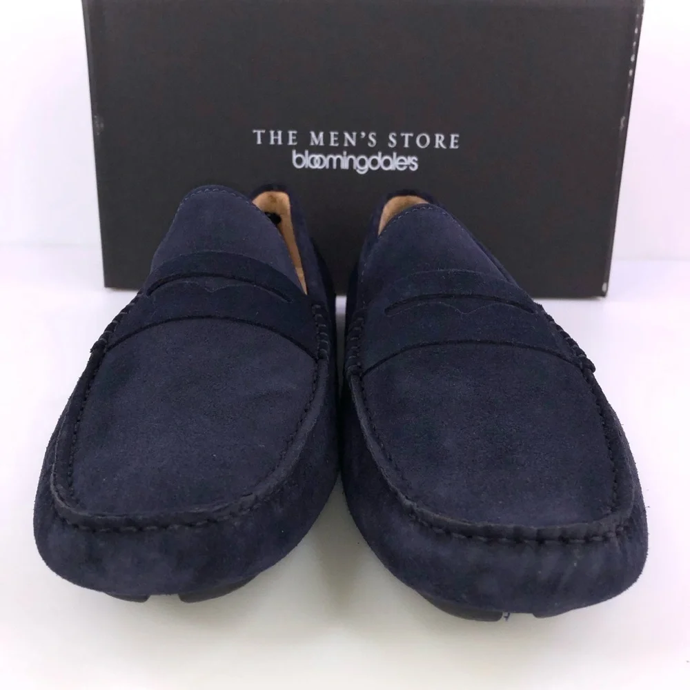 The Men's Store at Bloomingdale's Men's Penny Loafer Drivers NAVY
